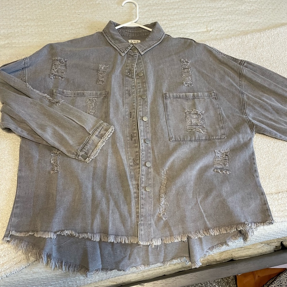 Oversized Denim Jacket - Medium